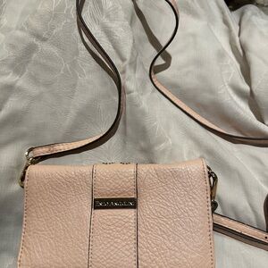 Enzo Angiolini Pink Crossbody Bag Pebbled Leather